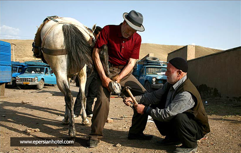 ساخت نعله اسب در محله نوغان مشهد
