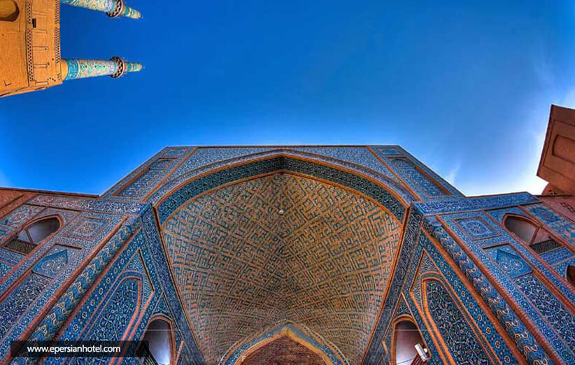 بخشی از معماری مسجد جامع یزد