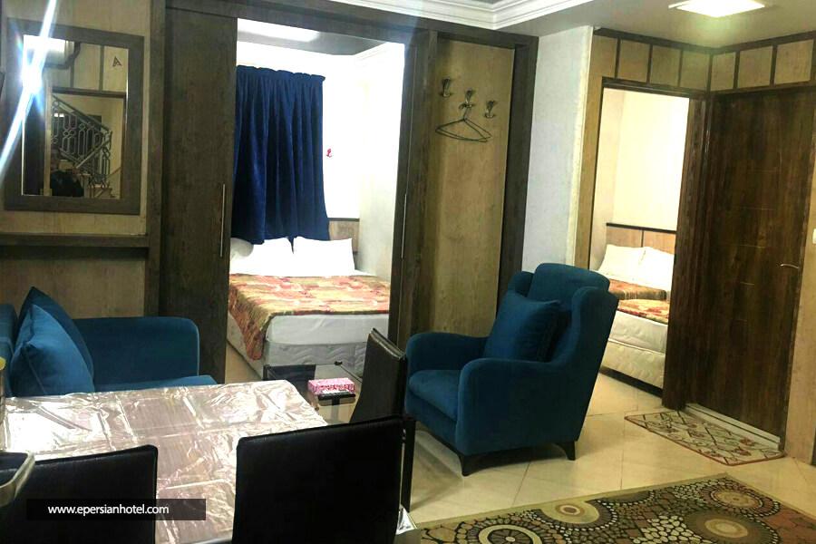 هتل آپارتمان معین درباری مشهد اتاق
