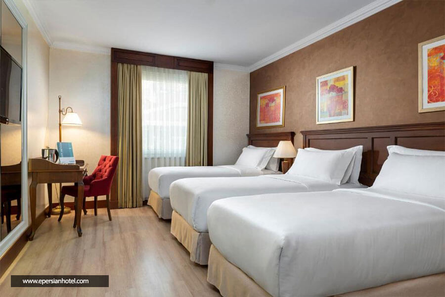 اتاق سه تخته هتل اکسیدنتال تکسیم استانبول