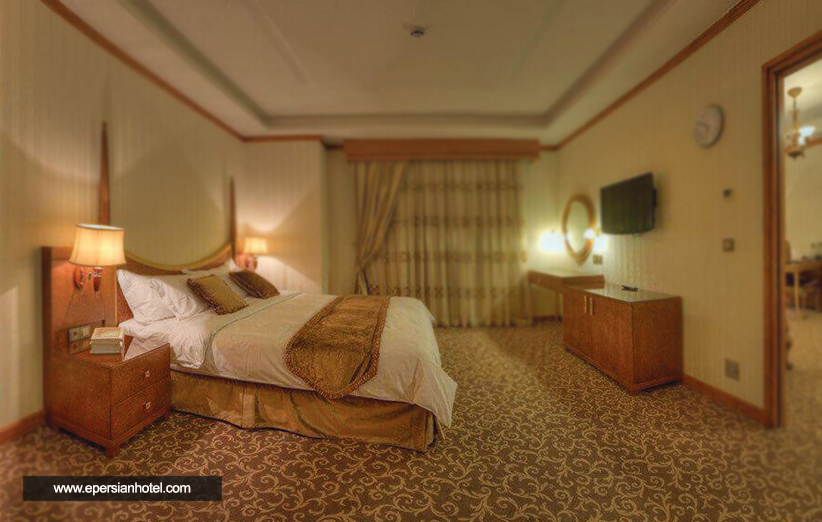 اتاق لوکس امپریال هتل بزرگ مجلل درویشی مشهد