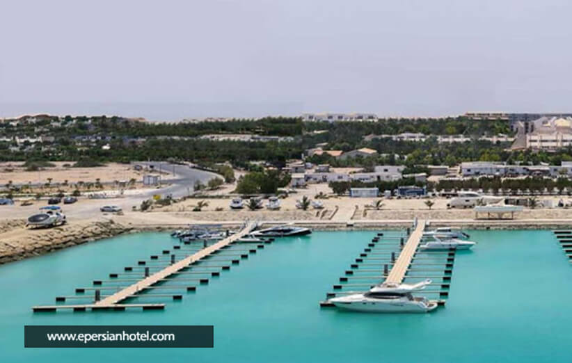 ساحل اختصاصی هتل مارینا پارک کیش