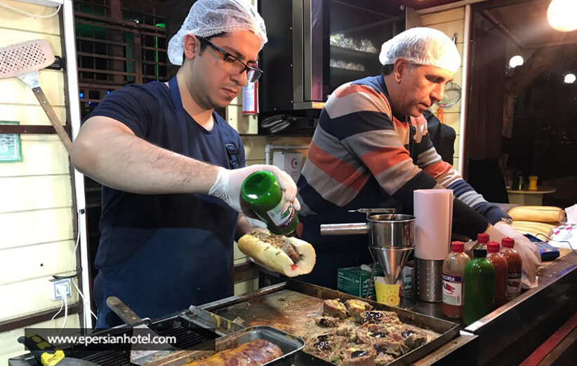 غذاهای خیابانی و لذیذ خیابان سی تیر تهران
