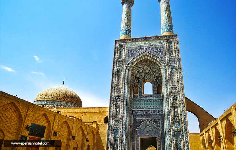 معماری مسجد جامع یزد - صنیع الله معمار یزدی