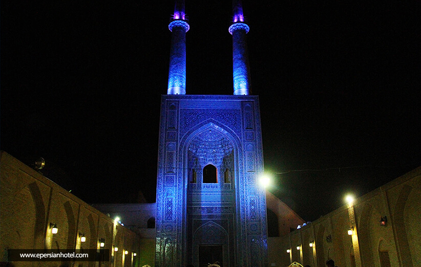 خاموشی مسجد جامع کبیر و اماکن تاریخی یزد درساعت زمین‎