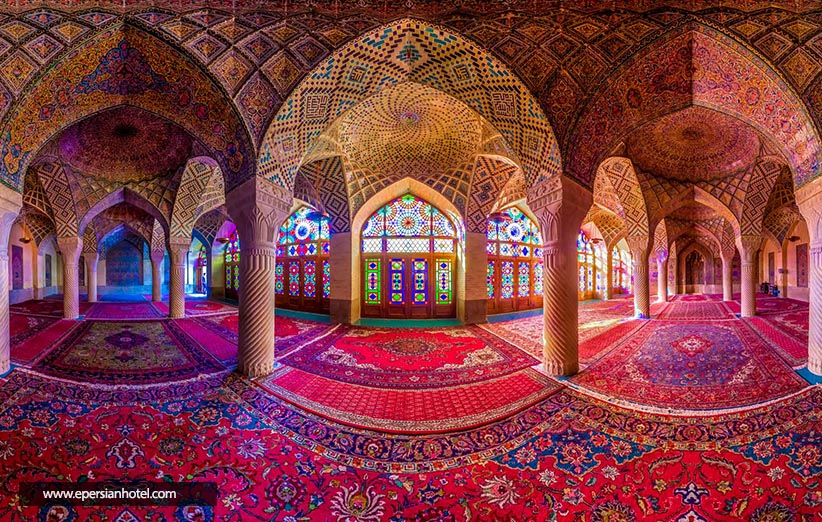 مسجد نصیرالملک شیراز و کنیه ای به نام مسجد صورتی شیراز