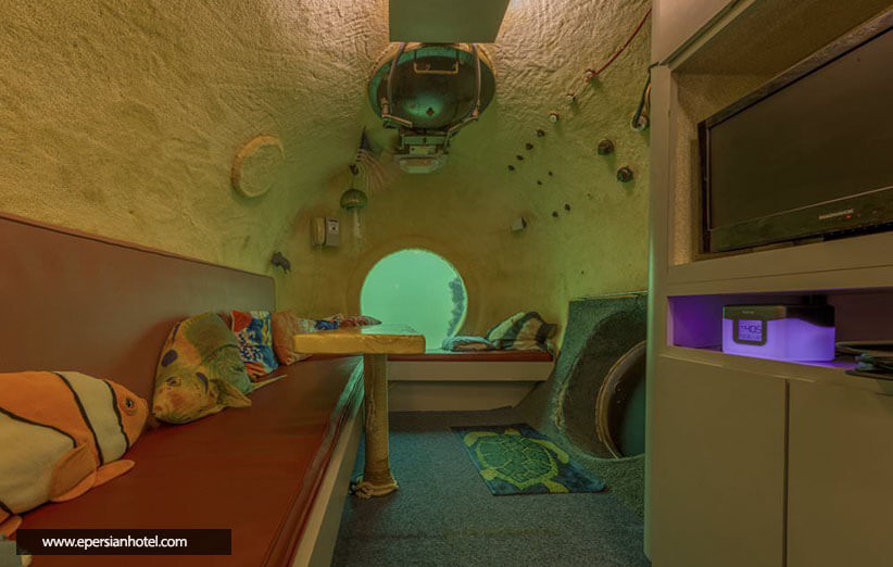 اتاق هتل زیردریای جولز Jules Undersea Lodge