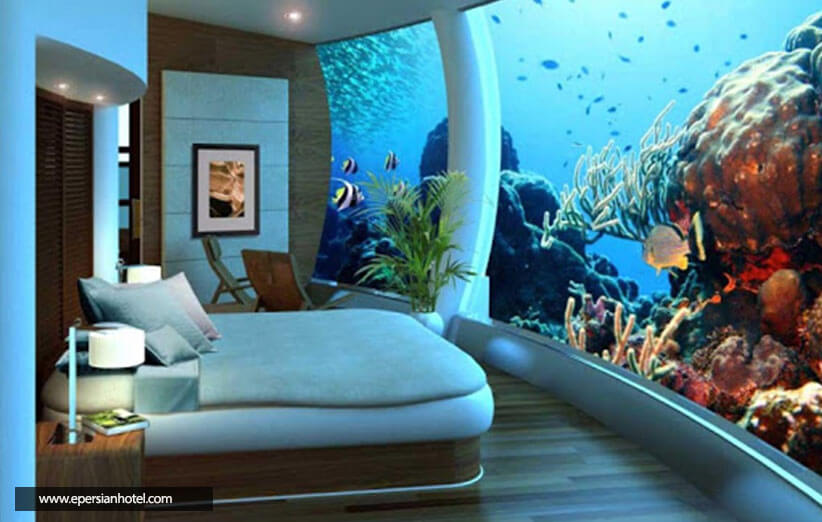 اتاق هتل زیردریایی پوزیدون Poseidon Undersea Resort