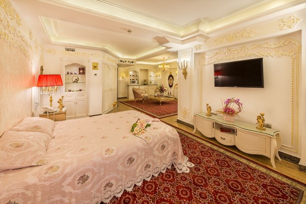 ​​princess honeymoon suite at Golden Palace Hotel Mashhad