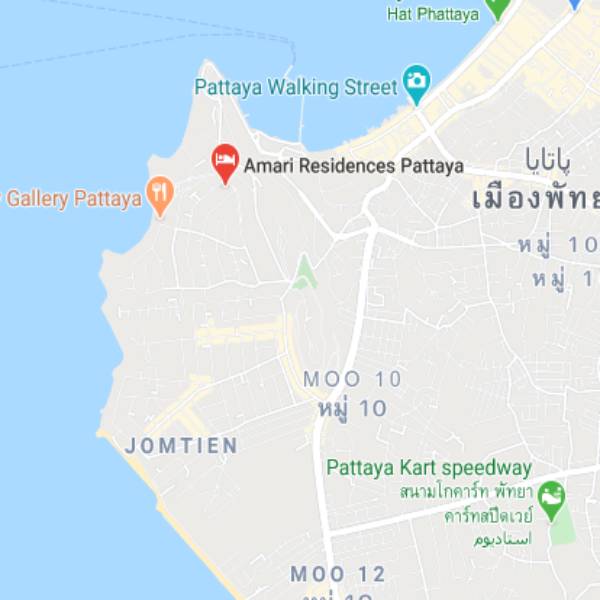 نقشه هتل آماری رزیدنس پاتایا