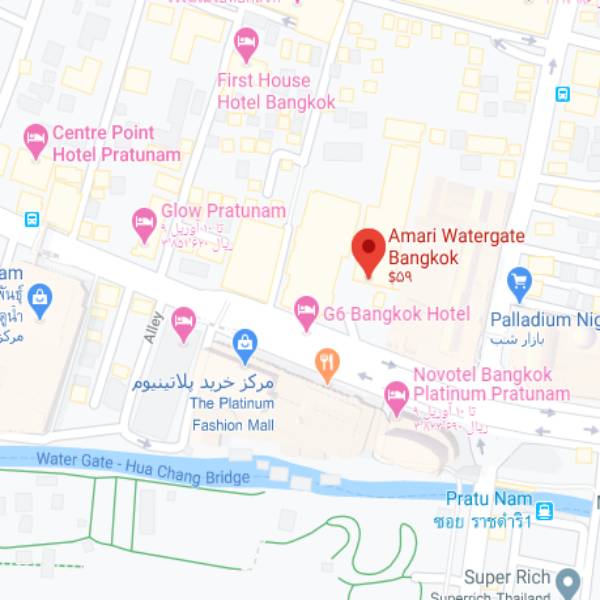 تصویر نقشه هتل آماری واترگیت بانکوک