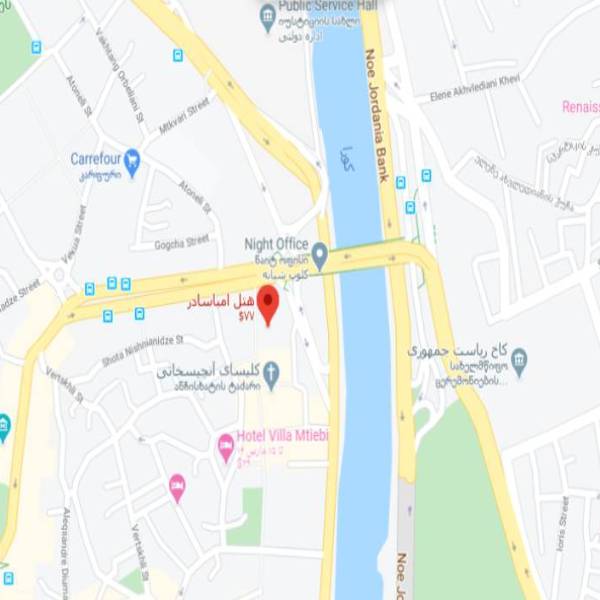 نقشه هتل آمباسادوری تفلیس