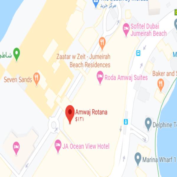 نقشه هتل امواج روتانا جمیرا بیچ دبی