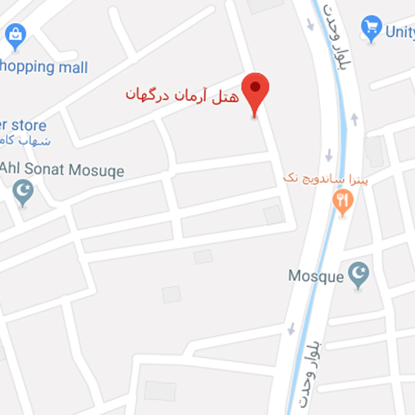 نقشه هتل آرمان قشم