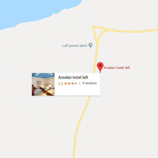 نقشه هتل ارسلان قشم
