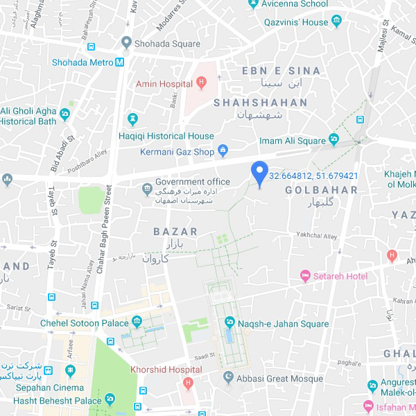 تصویر نقشه هتل سنتی اشکانی اصفهان