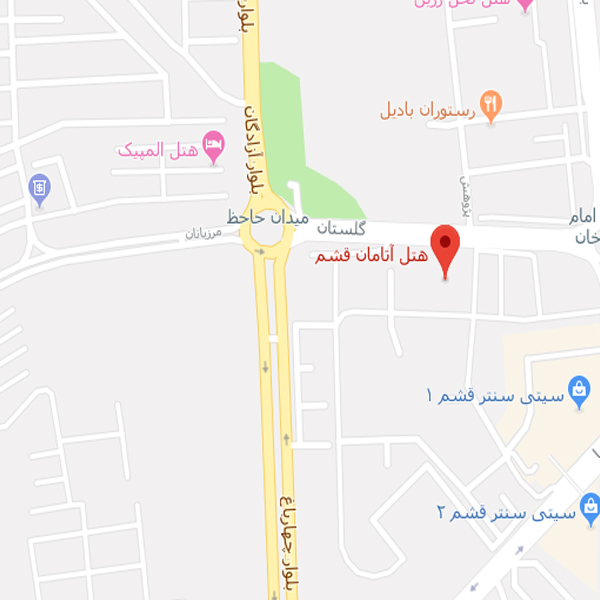 نقشه هتل آتامان قشم