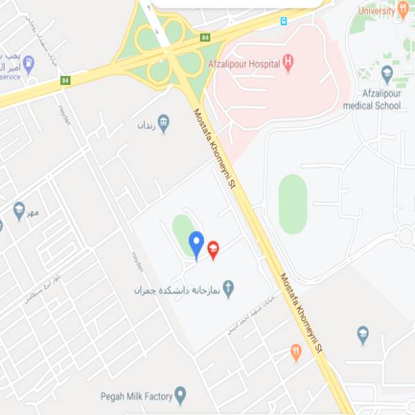 نقشه هتل بقایی کرمان