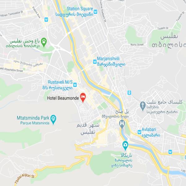 نقشه هتل بیوموند گاردن تفلیس