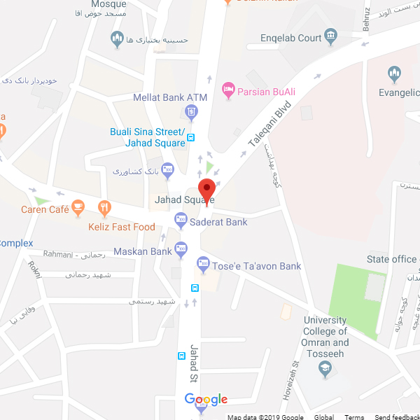 تصویر نقشه هتل بوعلی همدان