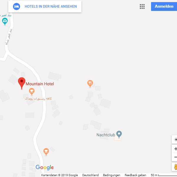 نقشه هتل بزرگ کوهستان بیرجند