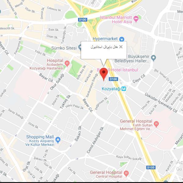 تصویر نقشه هتل بایوتل استانبول
