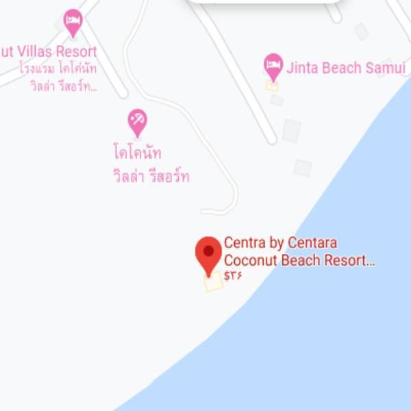 نقشه هتل سنتارا کوکونات سامویی