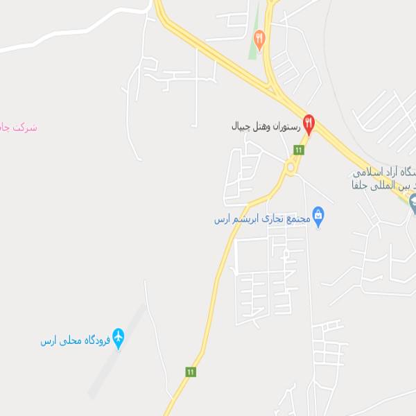 نقشه هتل آپارتمان چیپال جلفا