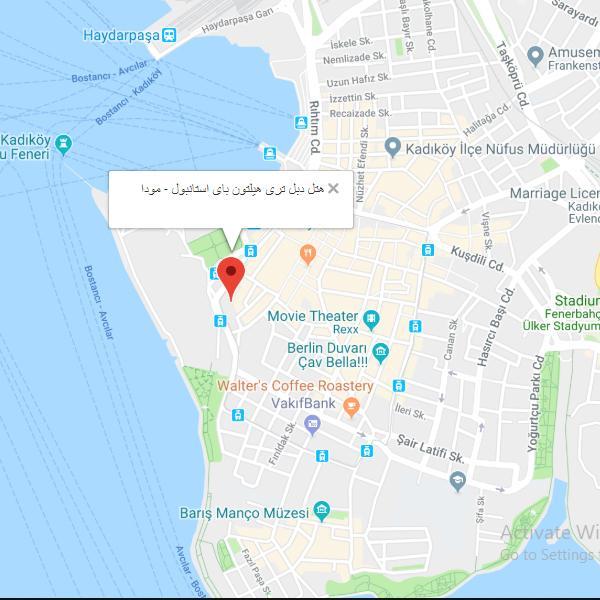 تصویر نقشه هتل دابل تری بای هیلتون - مودا استانبول