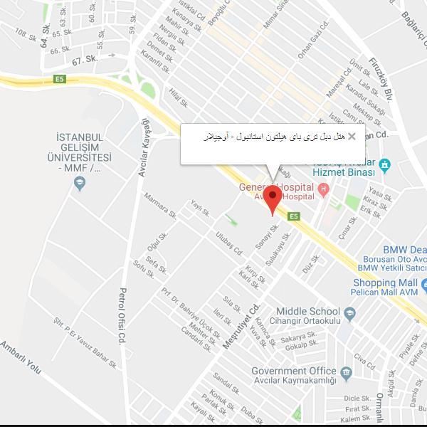 نقشه هتل دابل تری بای هیلتون آوجیلار استانبول