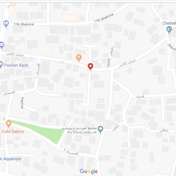 نقشه هتل امپراطور رشت