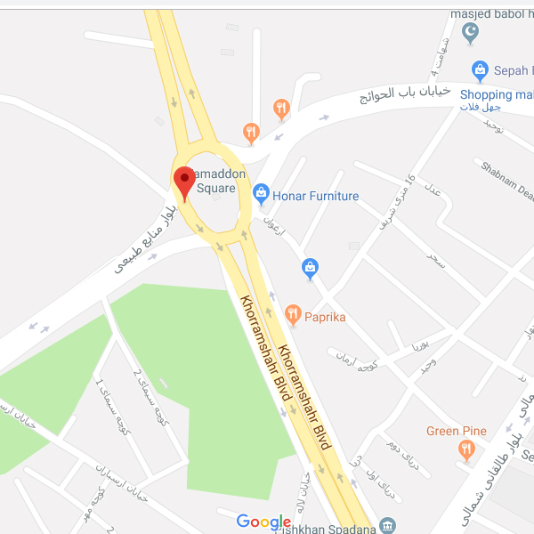 نقشه هتل گیلاس زنجان