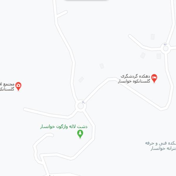نقشه هتل مجتمع اقامتی گلستانکوه خوانسار