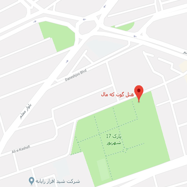 نقشه هتل گوت که مال سمنان