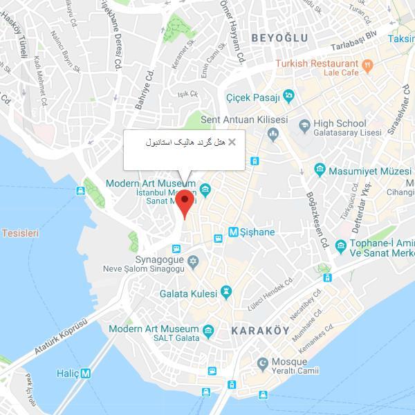 تصویر نقشه هتل گرند هالیک استانبول