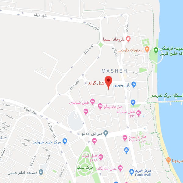 تصویر نقشه هتل گراند کیش