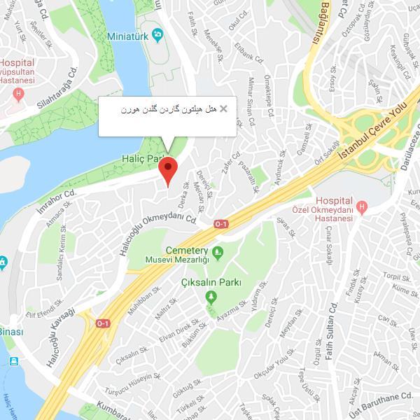 نقشه هتل هیلتون گاردن این گلدن هورن استانبول