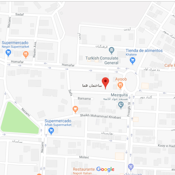 نقشه هتل اقامتگاه بومگردی هما تبریز