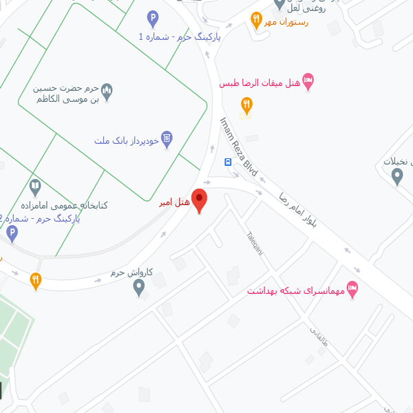 نقشه هتل امیر طبس