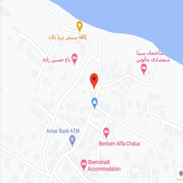 نقشه هتل آپارتمان فلامینگو چالوس