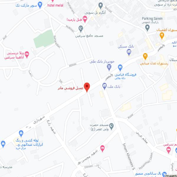 نقشه هتل کبیر سرعین