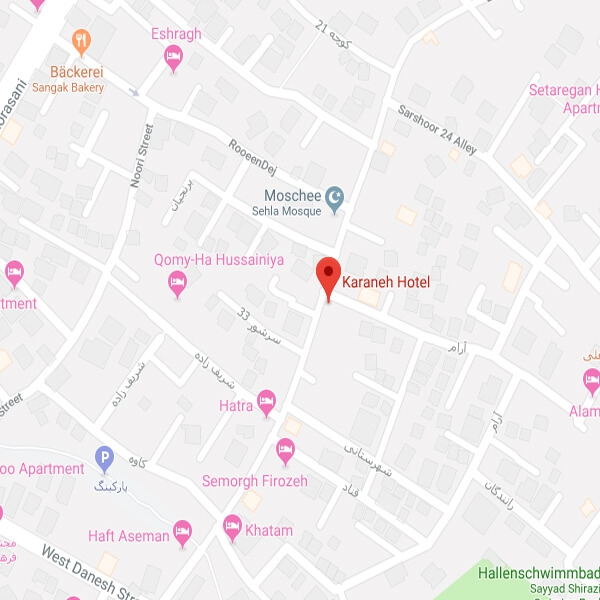 تصویر نقشه هتل آپارتمان کرانه مشهد
