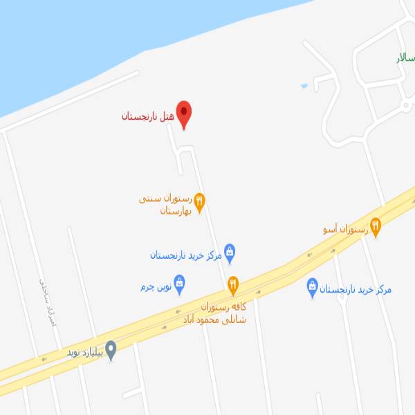 نقشه هتل نارنجستان نور