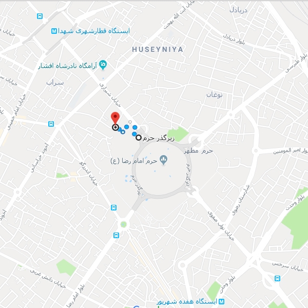 تصویر نقشه هتل استقلال مشهد