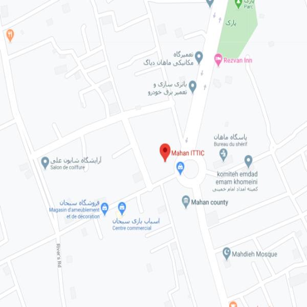نقشه هتل جهانگردی ماهان کرمان