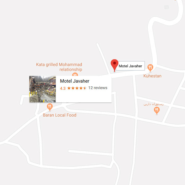 نقشه هتل جواهر جواهرده