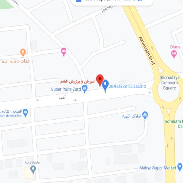 نقشه هتل مجتمع اقامتی کنعان قشم
