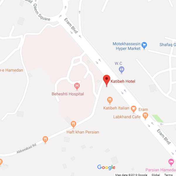 نقشه هتل کتیبه همدان