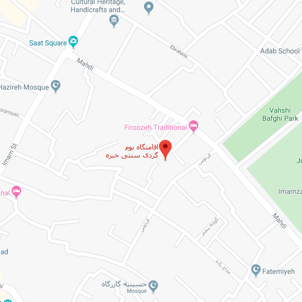 تصویر نقشه هتل اقامتگاه سنتی خبره یزد