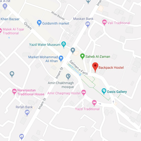 تصویر نقشه هتل سنتی کوله پشتی یزد